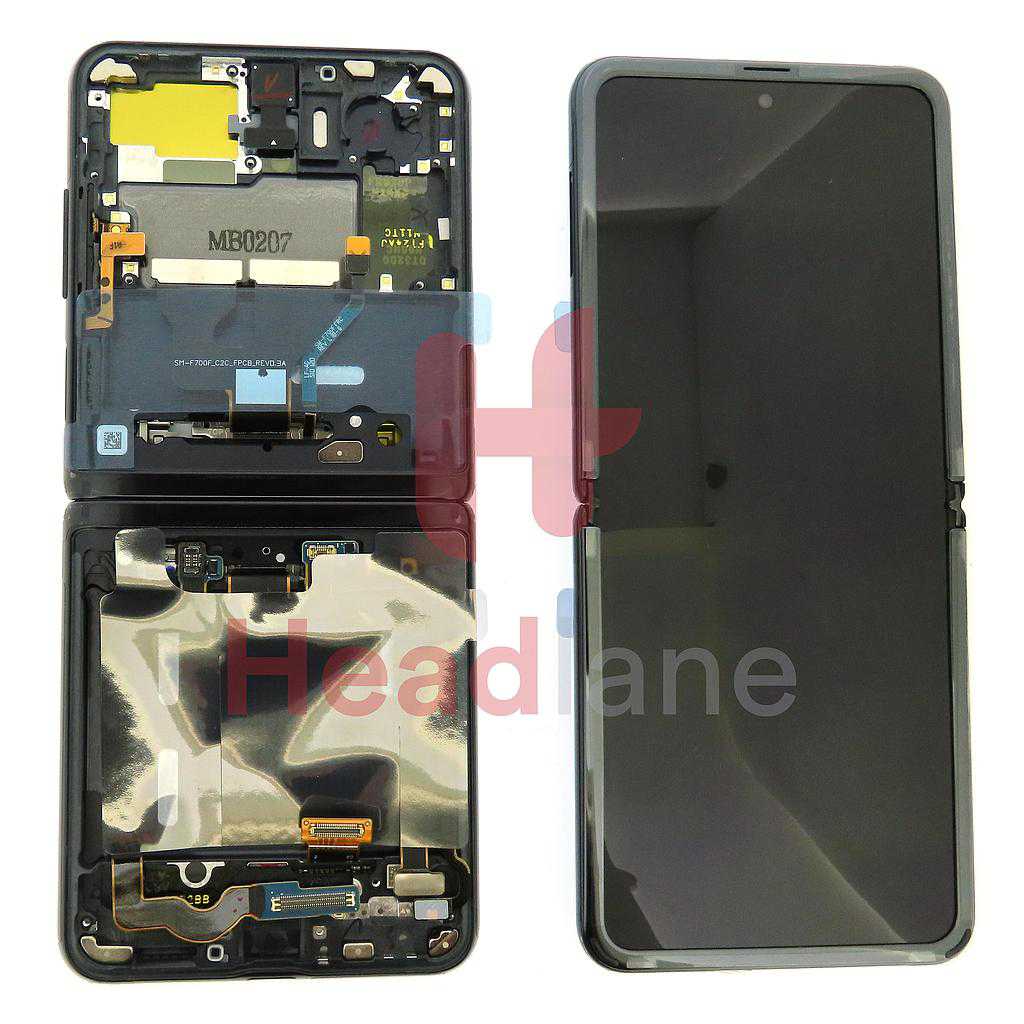 Samsung SM-F700 Galaxy Z Flip LCD Display / Screen + Touch - Black