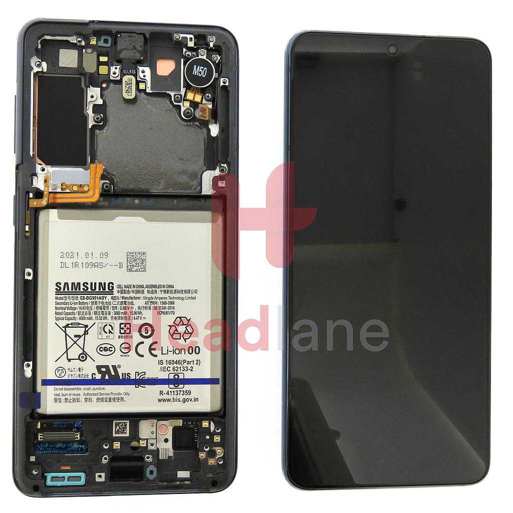 Samsung SM-G991 Galaxy S21 5G LCD Display / Screen + Touch + Battery - Phantom Grey