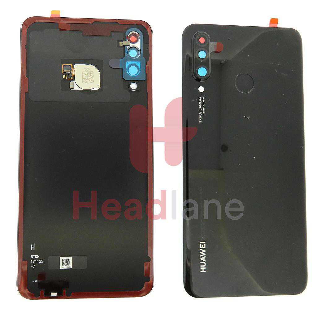 Huawei P30 Lite (New Edition) Back / Battery Cover - Black (MAR-LX3Bm 48MP Rear Camera)