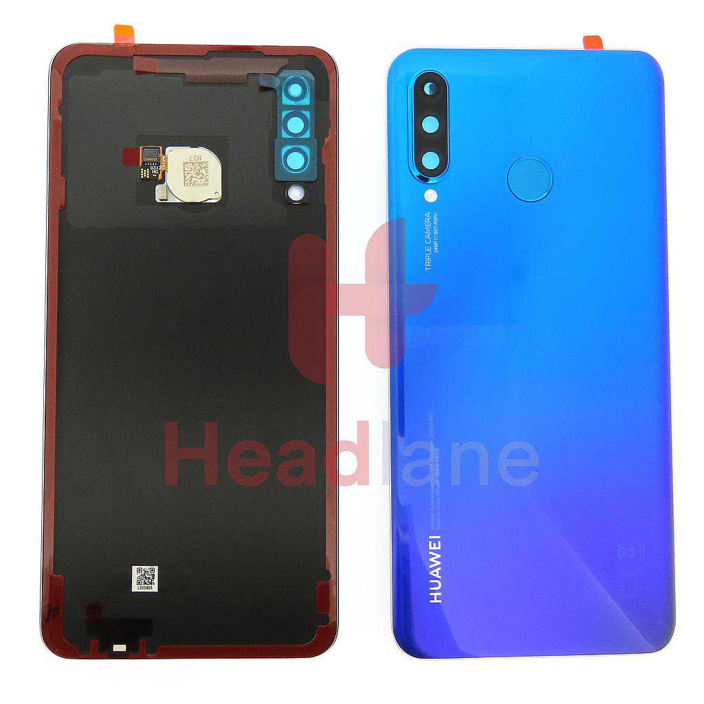 Huawei P30 Lite Back / Battery Cover + Fingerprint Sensor - Blue (MAR-LX1M 24MP Rear Camera)