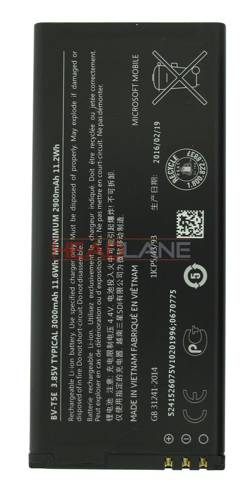 Microsoft Lumia 950 BV-T5E 2900mAh Battery