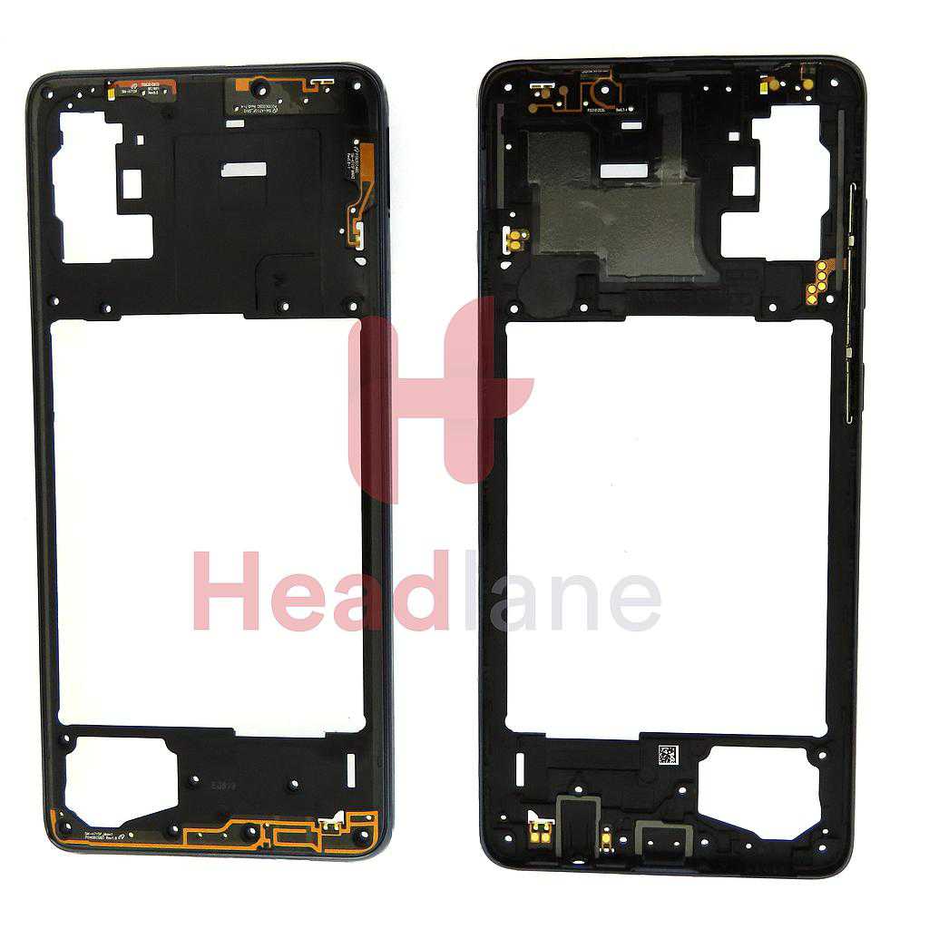 Samsung SM-A715 Galaxy A71 Middle Cover / Chassis - Black