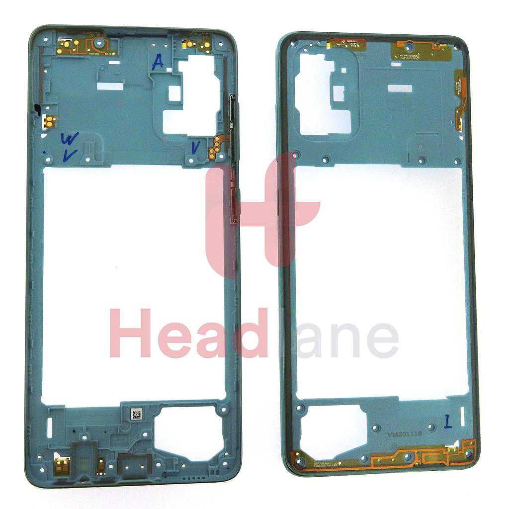 Samsung SM-A715 Galaxy A71 Middle Cover / Chassis - Blue
