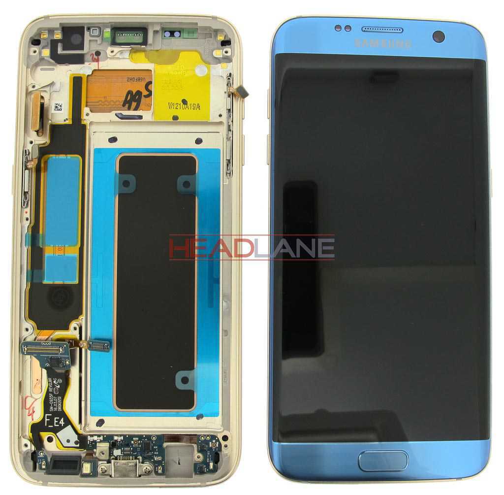 Samsung SM-G935F Galaxy S7 Edge LCD Display / Screen + Touch - Coral Blue (No Box)
