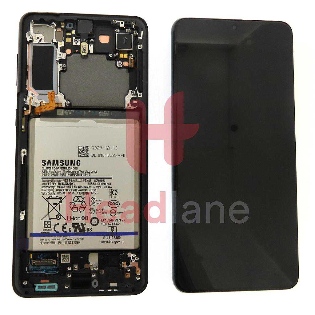 Samsung SM-G996 Galaxy S21+ 5G LCD Display / Screen + Touch + Battery - Phantom Black