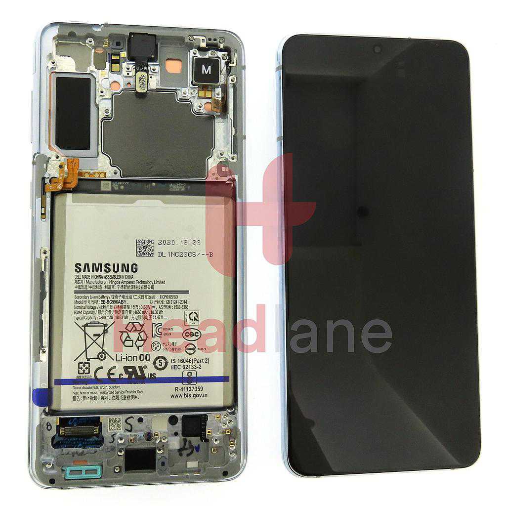 Samsung SM-G996 Galaxy S21+ 5G LCD Display / Screen + Touch + Battery - Phantom Silver