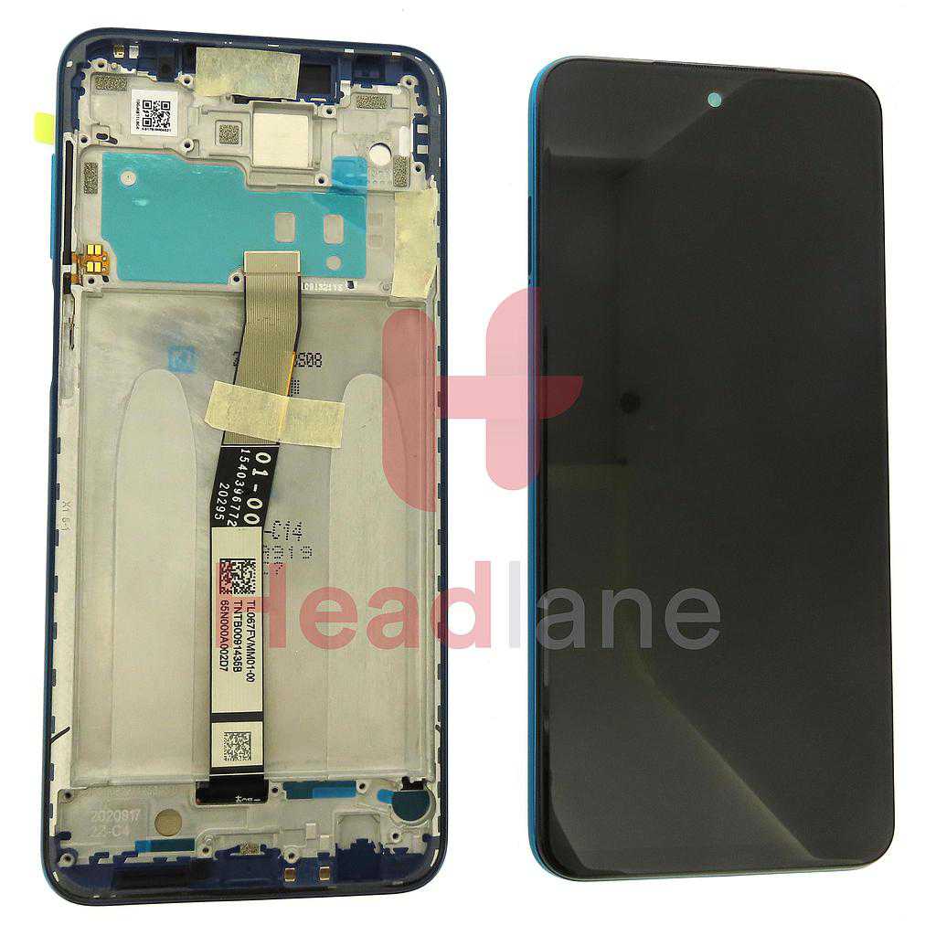 Xiaomi Redmi Note 9S LCD Display / Screen + Touch - Blue