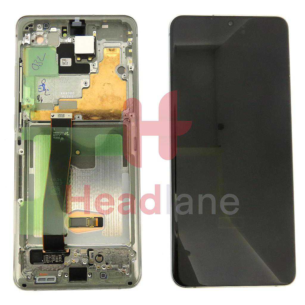 Samsung SM-G988 Galaxy S20 Ultra LCD Display / Screen + Touch - White (No Camera)