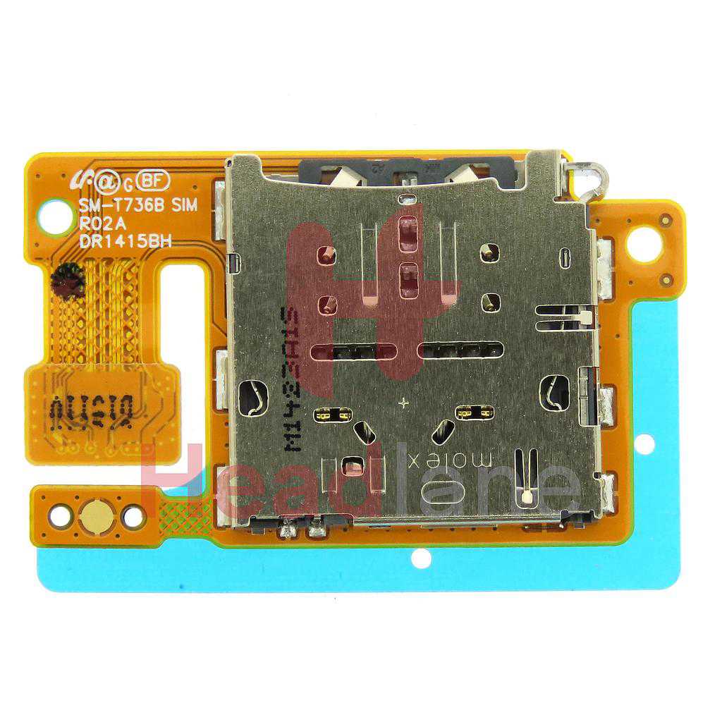 Samsung SM-T736 Galaxy Tab S7 FE SIM / Memory Card Reader Board
