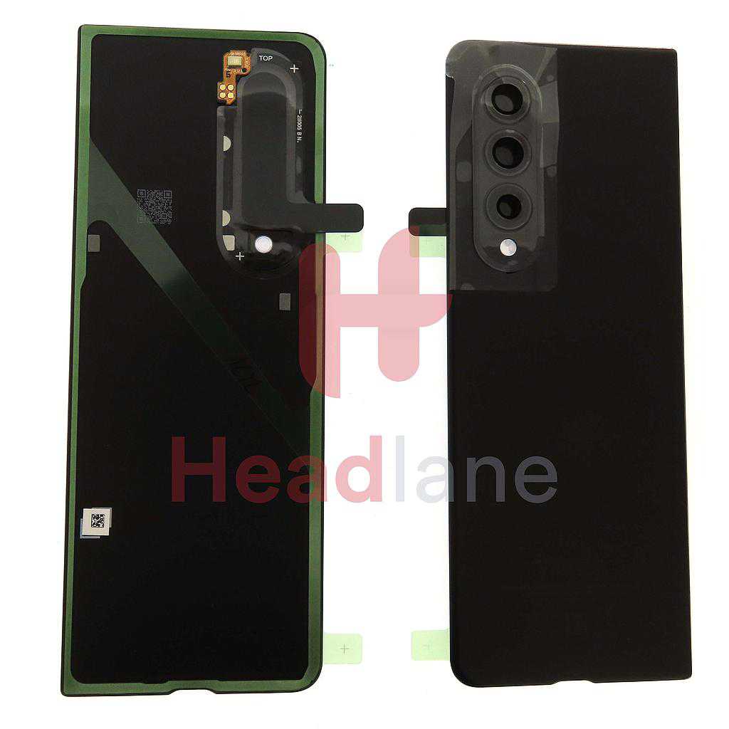 Samsung SM-F926 Galaxy Z Fold3 5G Back / Battery Cover - Phantom Black (Live Demo Unit)
