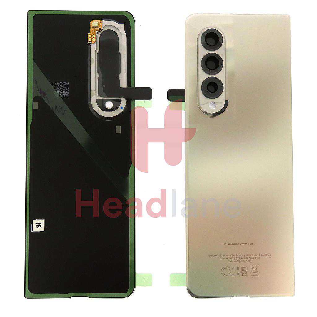 Samsung SM-F926 Galaxy Z Fold3 5G Back / Battery Cover - Phantom Silver (Live Demo Unit)