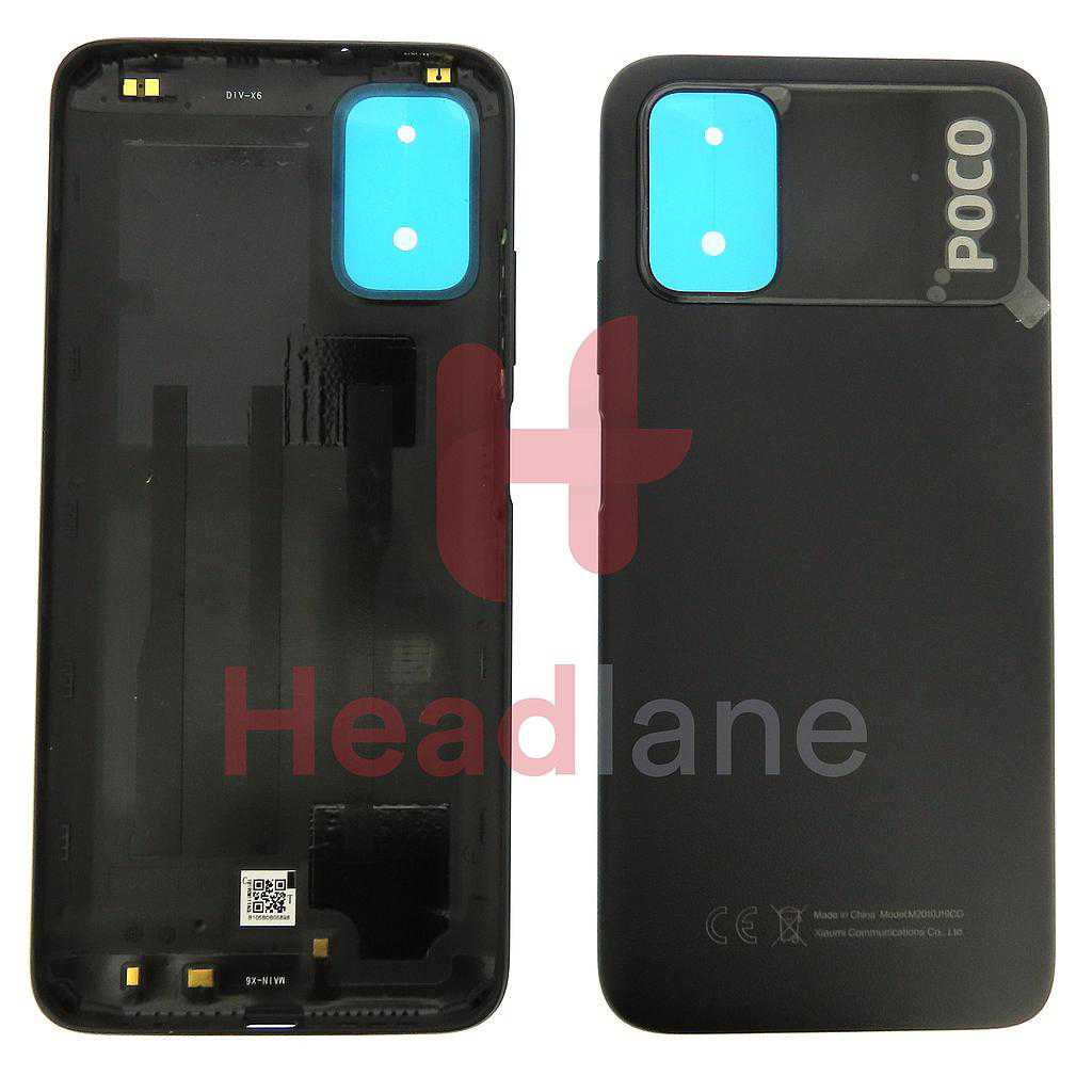 Xiaomi Poco M3 Back / Battery Cover - Tarnish / Black