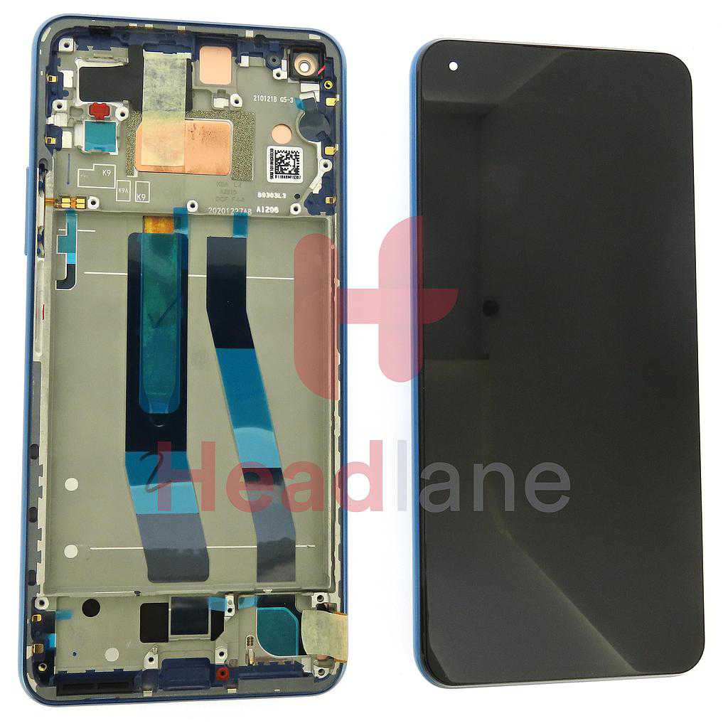Xiaomi Mi 11 Lite 4G LCD Display / Screen + Touch - Blue
