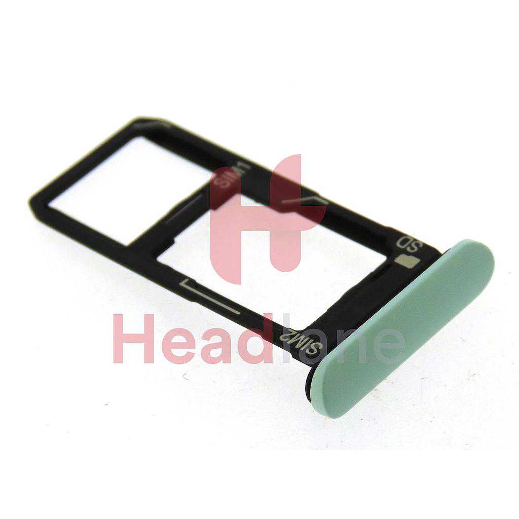 Sony XQ-AU52 Xperia 10 II (Dual SIM) Memory Card / SIM Card Tray - Mint / Green
