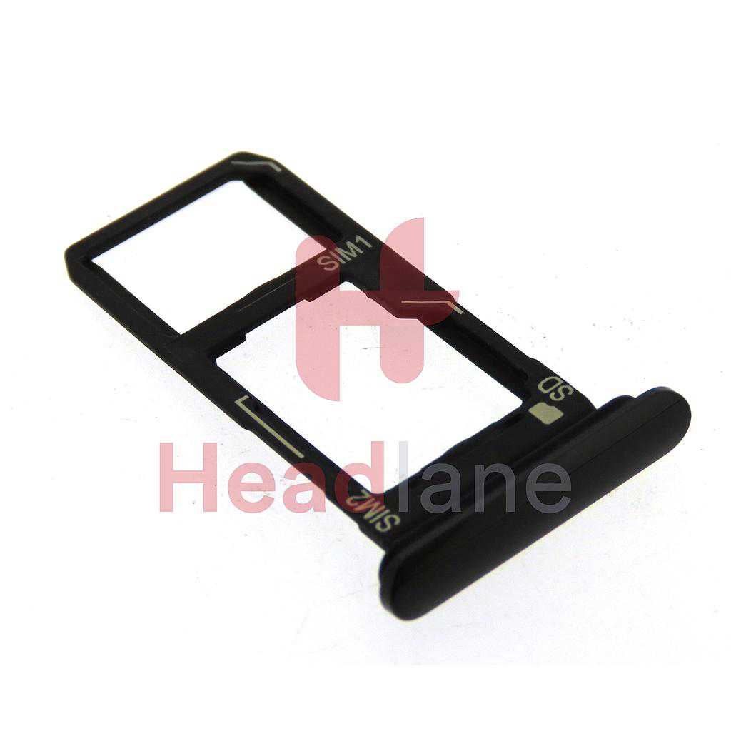 Sony XQ-AS52 Xperia 5 II Memory / SIM Card Tray (Dual SIM) - Black