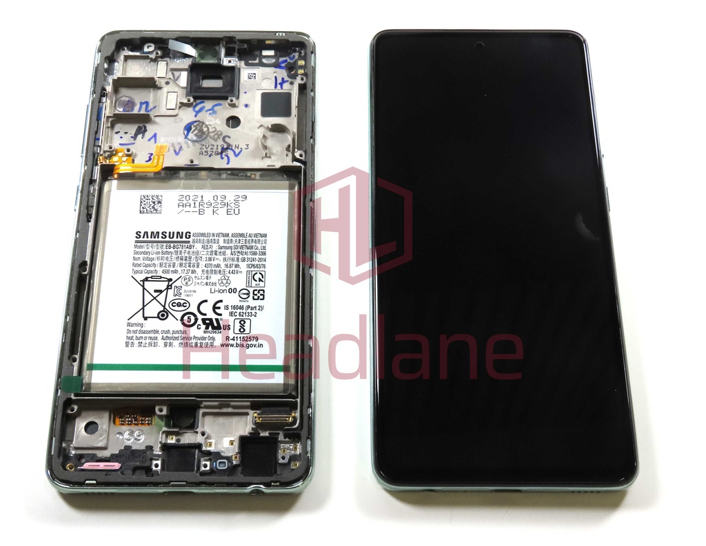 Samsung SM-A528 Galaxy A52s 5G LCD Display / Screen + Touch + Battery - Green