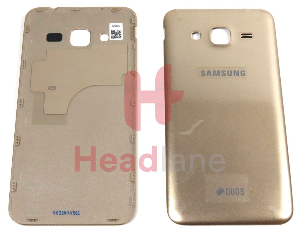Samsung SM-J320F Galaxy J3 (2016) Back / Battery Cover - Gold (DUOS)
