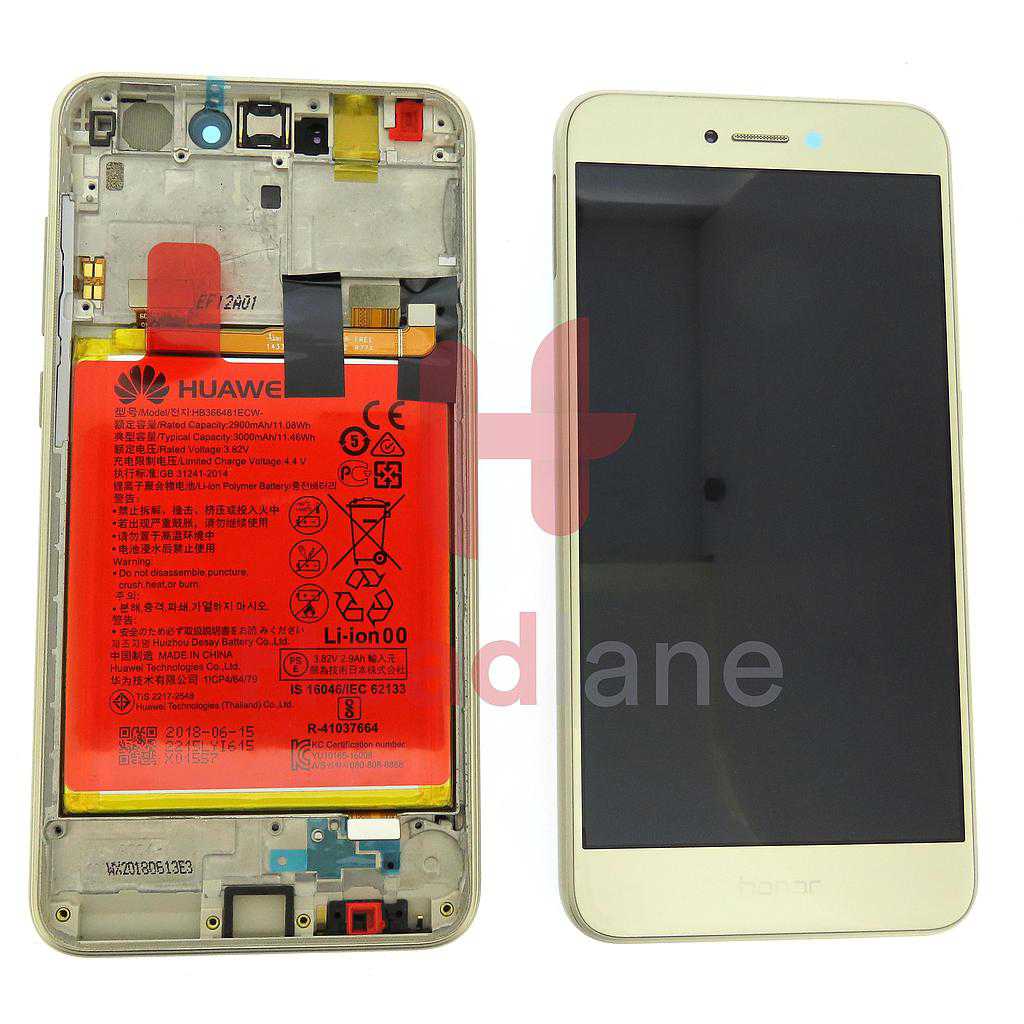 Huawei Honor 8 Lite LCD Display / Screen + Touch + Battery Assembly - Gold
