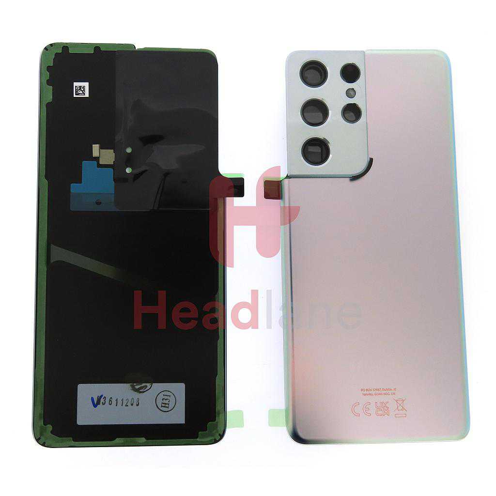 Samsung SM-G998 Galaxy S21 Ultra 5G Back / Battery Cover - Phantom Silver (UKCA)