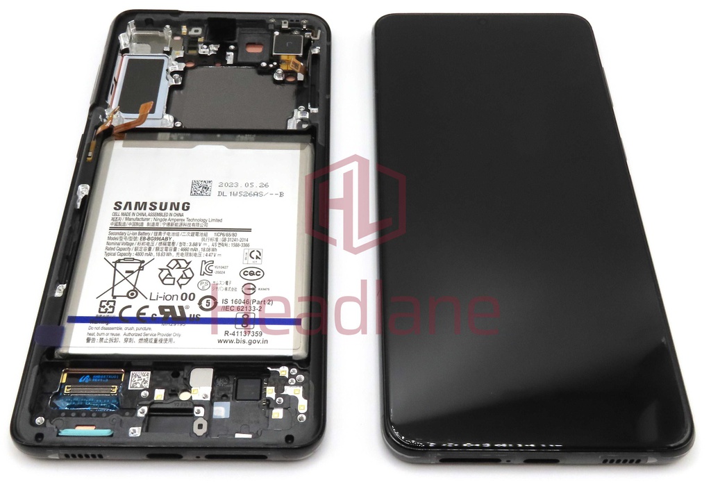 Samsung SM-G996 Galaxy S21+ 5G LCD Display / Screen + Touch + Battery - Phantom Black (No Camera)