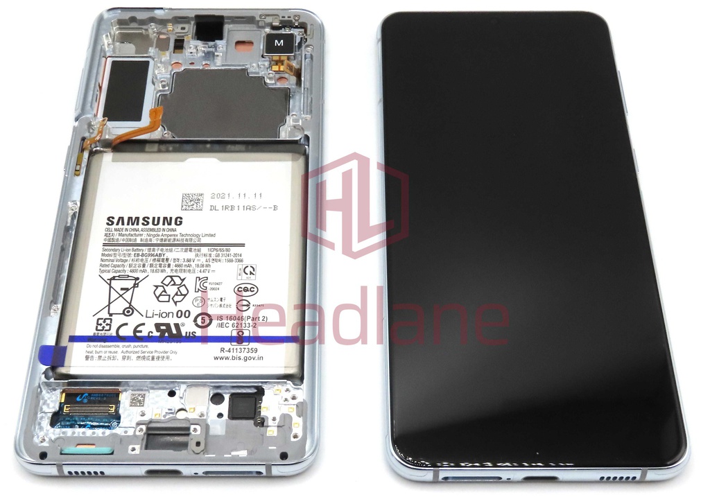 Samsung SM-G996 Galaxy S21+ 5G LCD Display / Screen + Touch + Battery - Phantom Silver (No Camera)