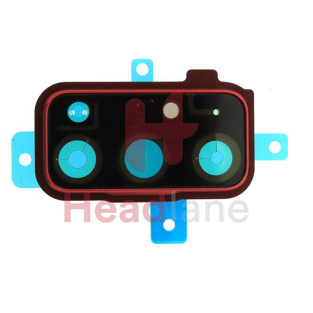 Samsung SM-G780 G781 Galaxy S20 FE 4G/5G Camera Frame / Decoration - Cloud Red