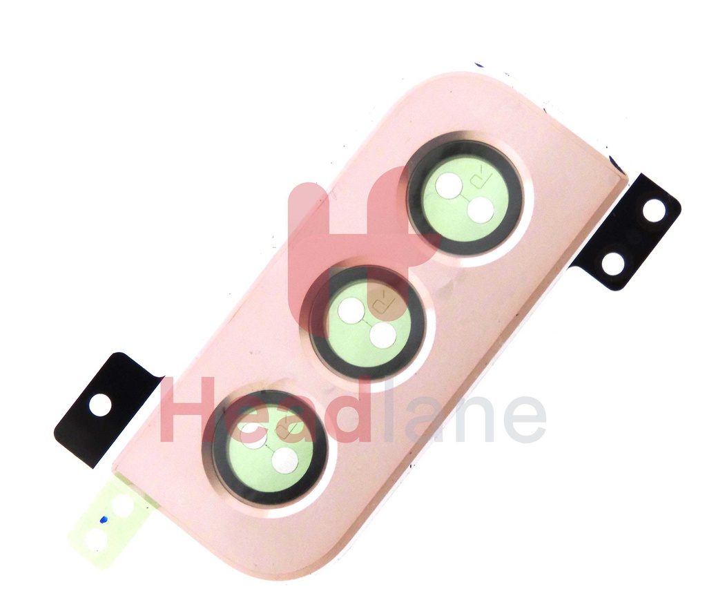 Samsung SM-S901 Galaxy S22 Camera Decoration / Cover - Pink Gold