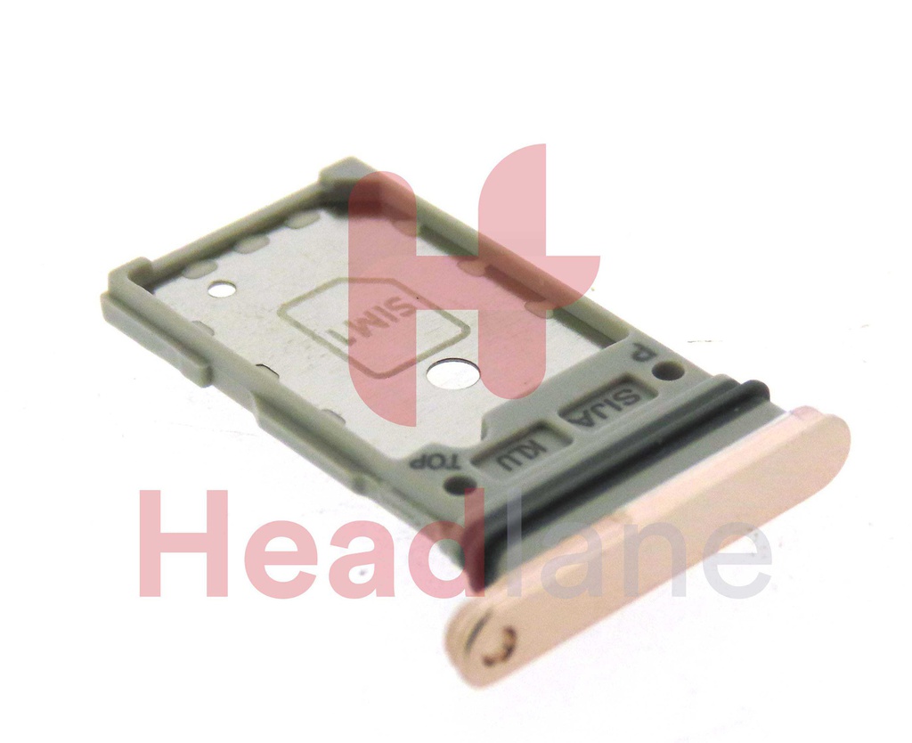 Samsung SM-S901 S906 Galaxy S22 / S22+ / Plus SIM Card Tray (Dual SIM) - Pink Gold