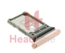 Samsung SM-S901 S906 Galaxy S22 / S22+ / Plus SIM Card Tray (Dual SIM) - Pink Gold