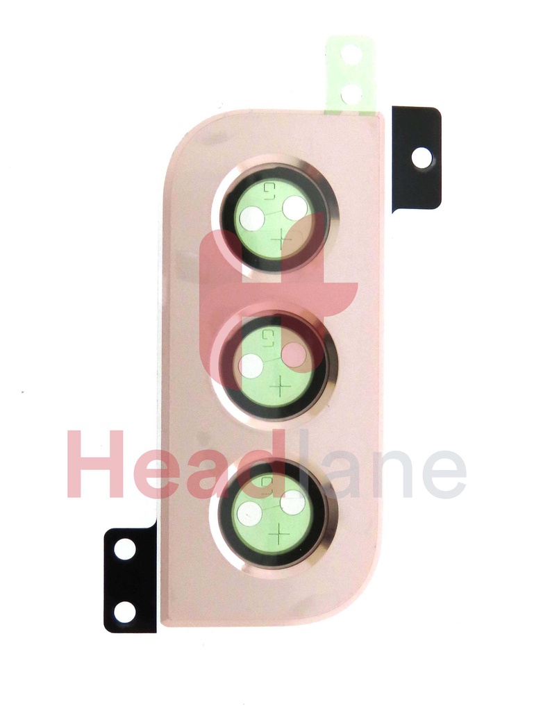 Samsung SM-S906 Galaxy S22+ / Plus Camera Decoration / Cover - Pink Gold
