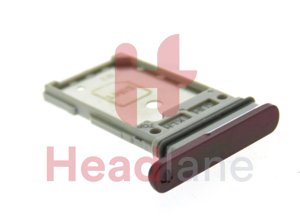 Samsung SM-S908 Galaxy S22 Ultra SIM Card Tray (Dual SIM) - Burgundy