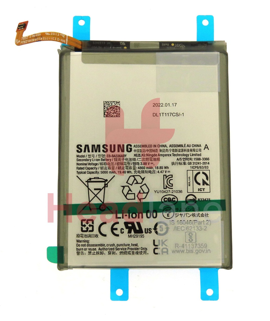 Samsung SM-A336 A536 Galaxy A33 A53 5G EB-BA336ABY 5000mAh Internal Battery
