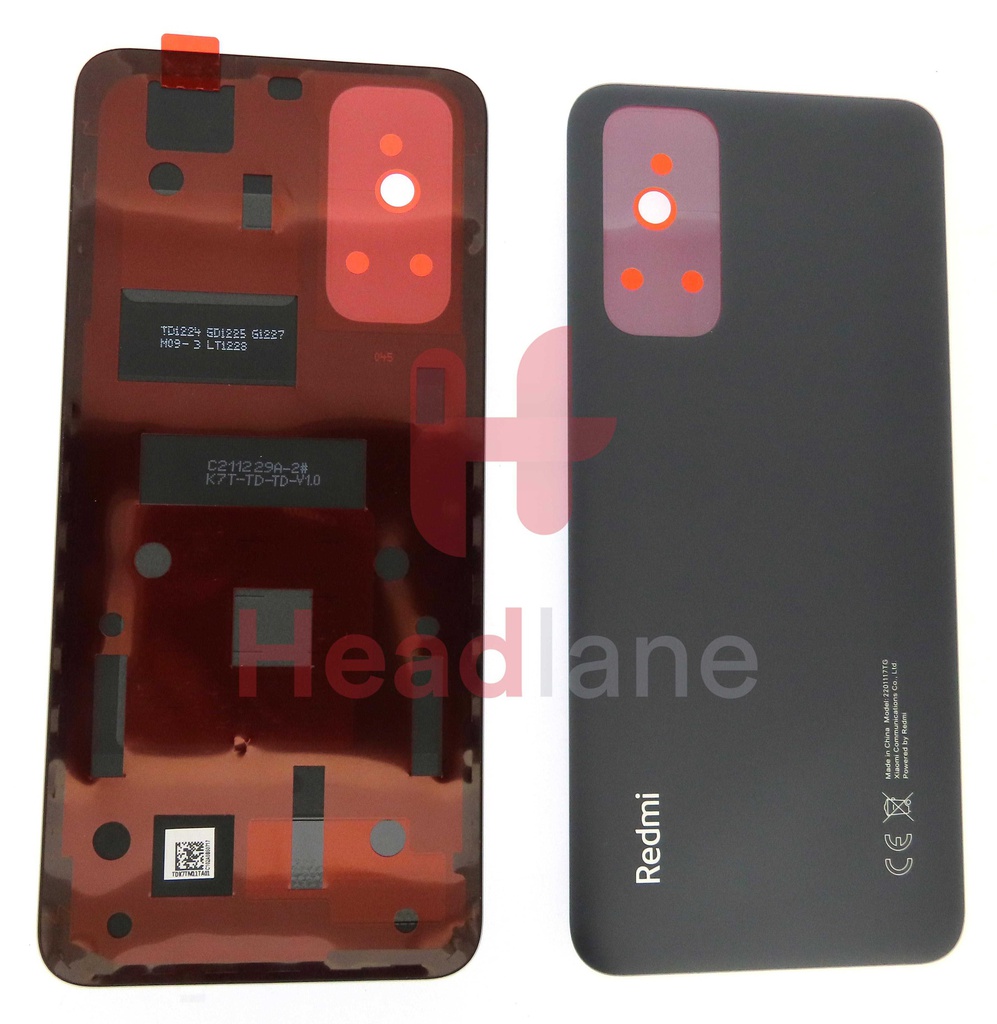 Xiaomi Redmi Note 11 Back / Battery Cover - Black / Grey