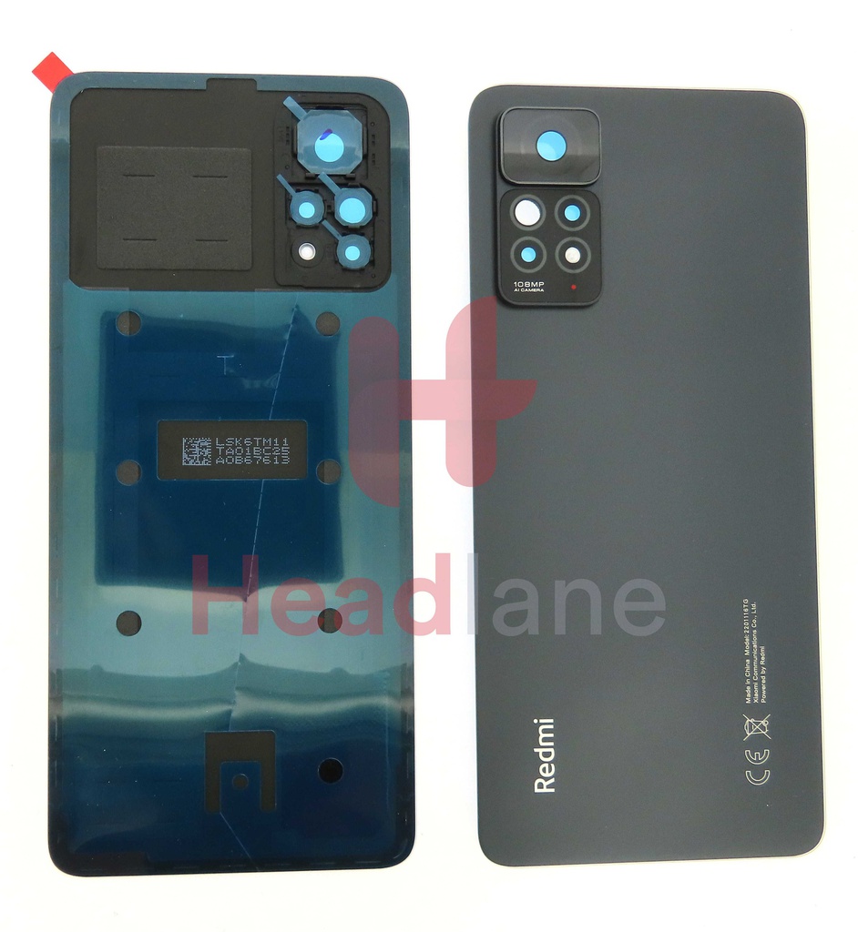 Xiaomi Redmi Note 11 Pro Back / Battery Cover - Black