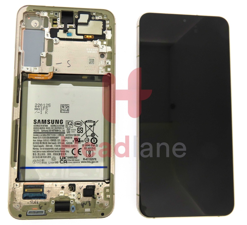 Samsung SM-S906 Galaxy S22+ / Plus LCD Display / Screen + Touch + Battery - Violet