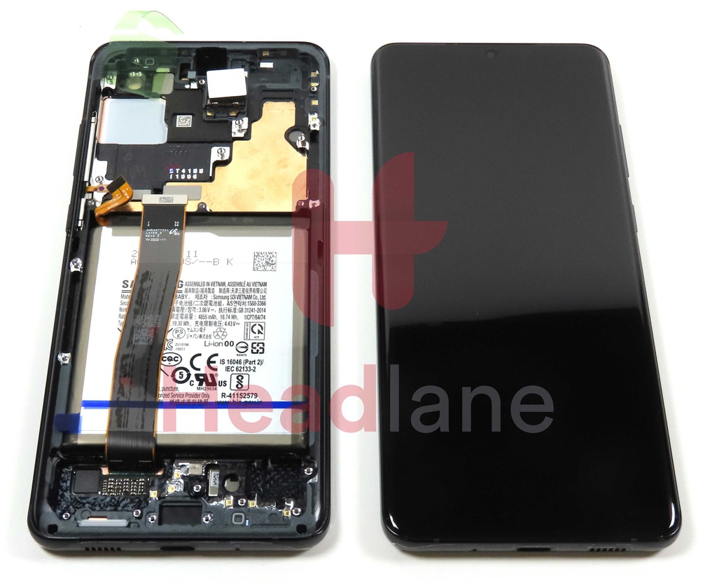 Samsung SM-G988 Galaxy S20 Ultra LCD Display / Screen + Touch + Battery - Black (No Camera)