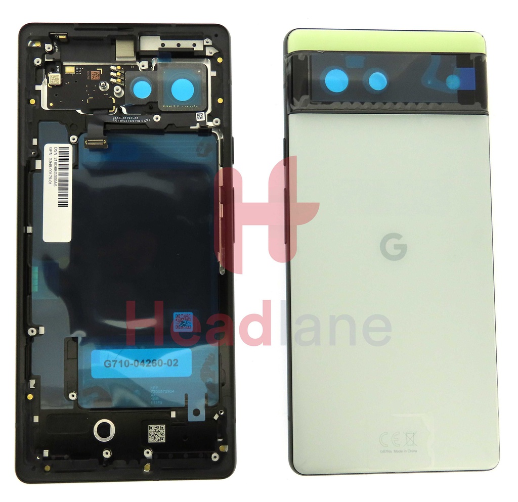 Google Pixel 6 Back / Battery Cover - Sorta Seafoam