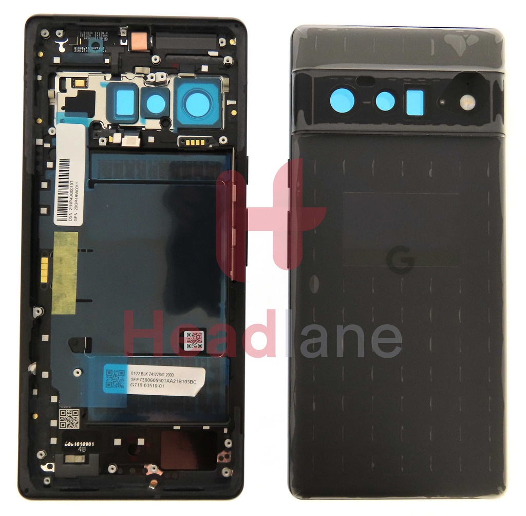 Google Pixel 6 Pro Back / Battery Cover - Stormy Black