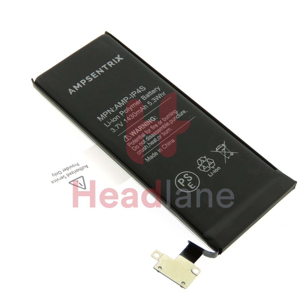 Apple iPhone 4S Compatible Replacement Battery (AmpSentrix)