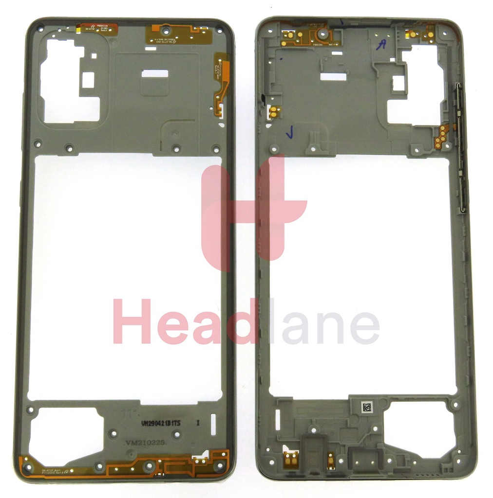 Samsung SM-A715 Galaxy A71 Middle Cover / Chassis - Silver
