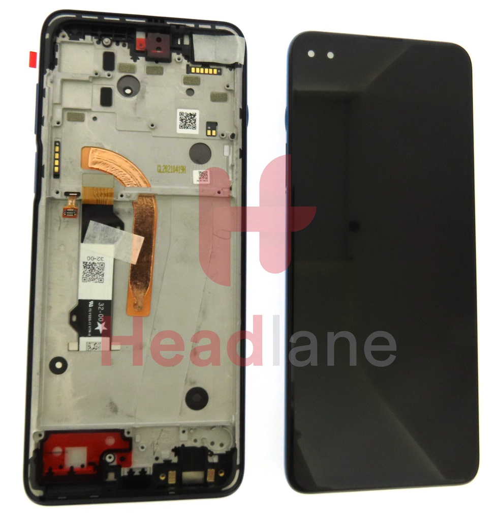 Motorola XT2125 Moto G100 LCD Display / Screen + Touch - Blue