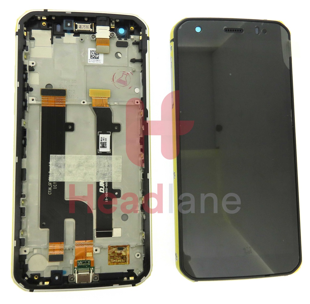 Caterpillar CAT S52 LCD Display / Screen + Touch + Frame