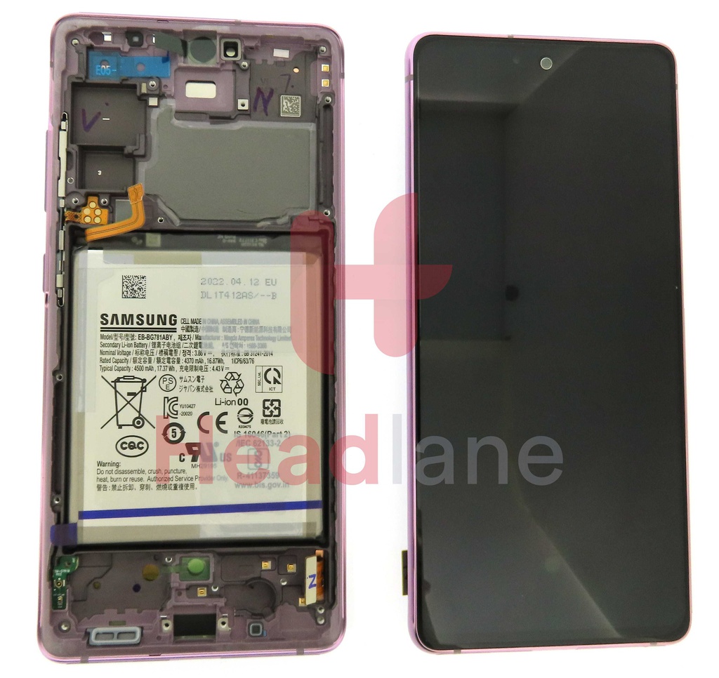 Samsung SM-G781 Galaxy S20 FE 5G LCD Display / Screen + Touch + Battery - Cloud Lavender