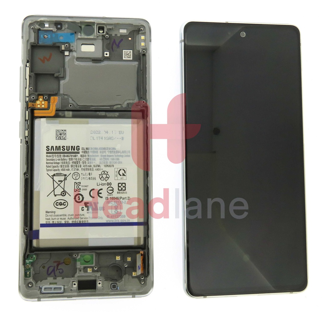 Samsung SM-G781 Galaxy S20 FE 5G LCD Display / Screen + Touch + Battery - Cloud White
