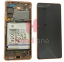Samsung SM-G781 Galaxy S20 FE 5G LCD Display / Screen + Touch + Battery - Cloud Orange