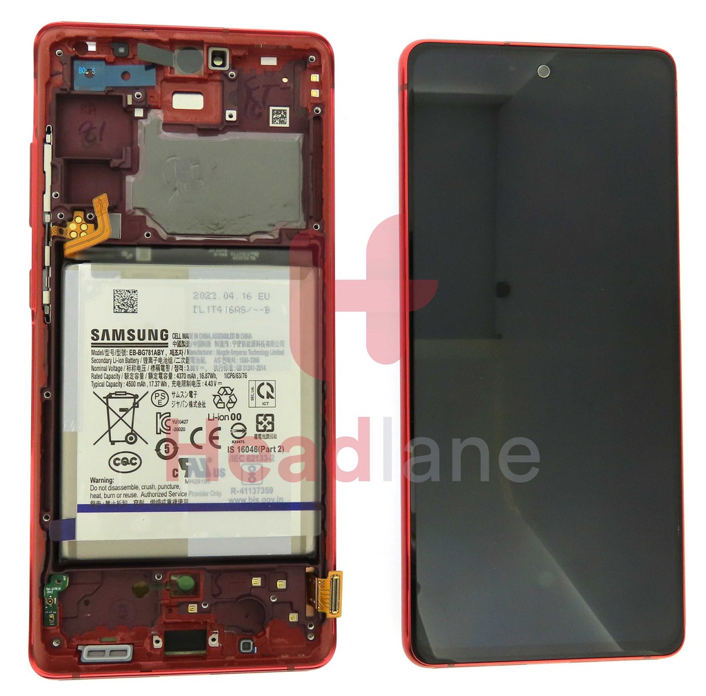 Samsung SM-G781 Galaxy S20 FE 5G LCD Display / Screen + Touch + Battery - Cloud Red
