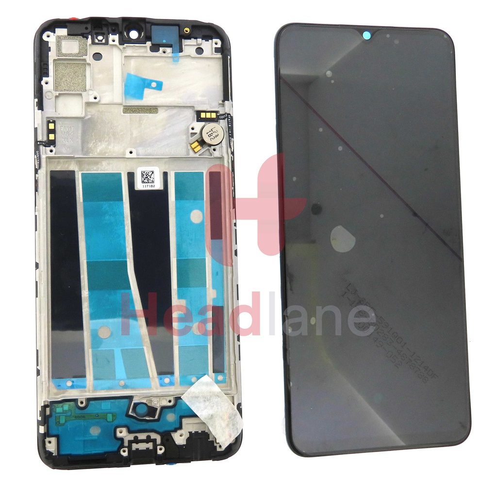 Oppo CPH2021 A91 LCD Display / Screen + Touch - Black