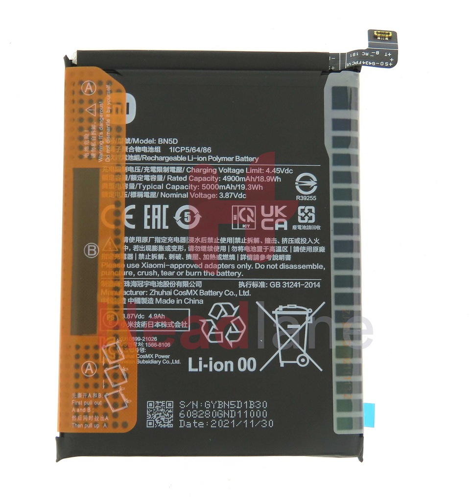 Xiaomi Redmi Note 11 / 11S / Poco M4 Pro 4G BN5D Internal Battery