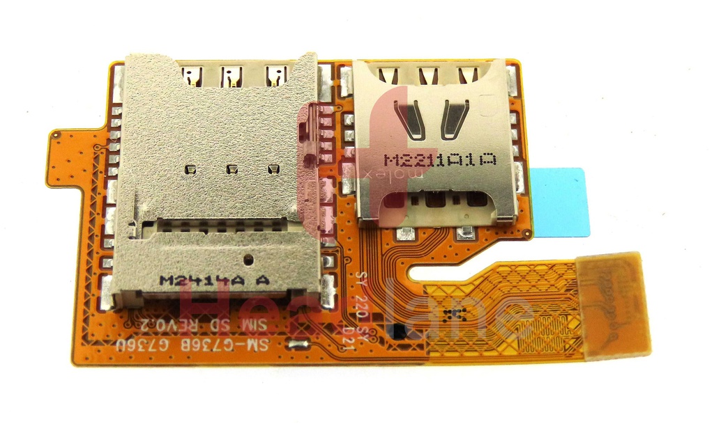 Samsung SM-G736 Galaxy Xcover6 Pro SIM Card / Memory Card Reader Flex