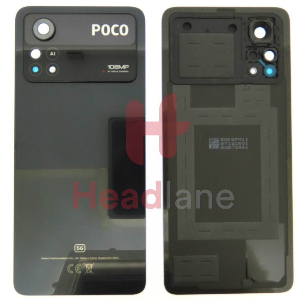 Xiaomi Poco X4 Pro 5G Back / Battery Cover - Black